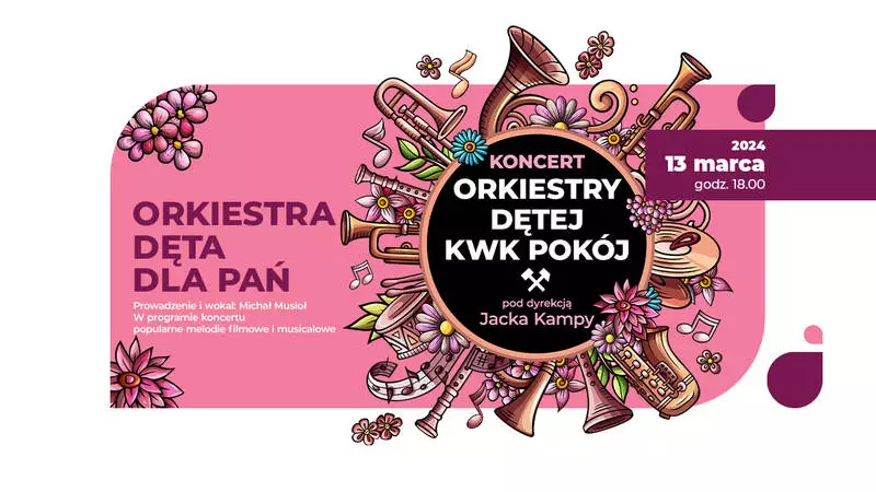 Koncert Orkiestry Dętej KWK Pokój pod dyrekcją Jacka Kampy "ORKIESTRA DĘTA DLA PAŃ"
