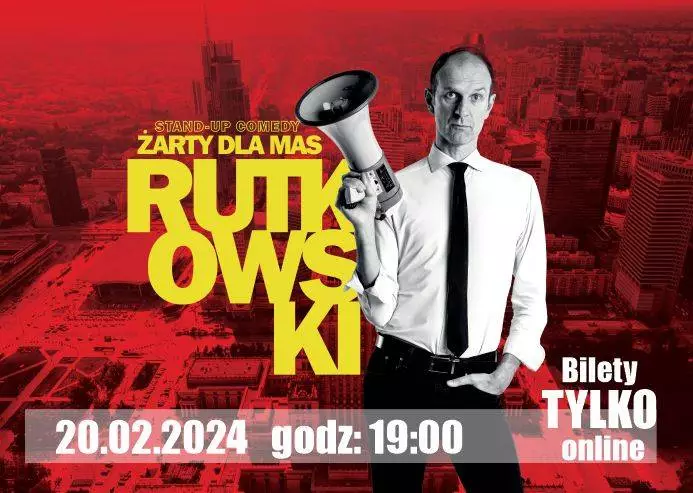 Rafał Rutkowski zawita do Rudy Śląskiej z nowym programem "Żarty dla mas"