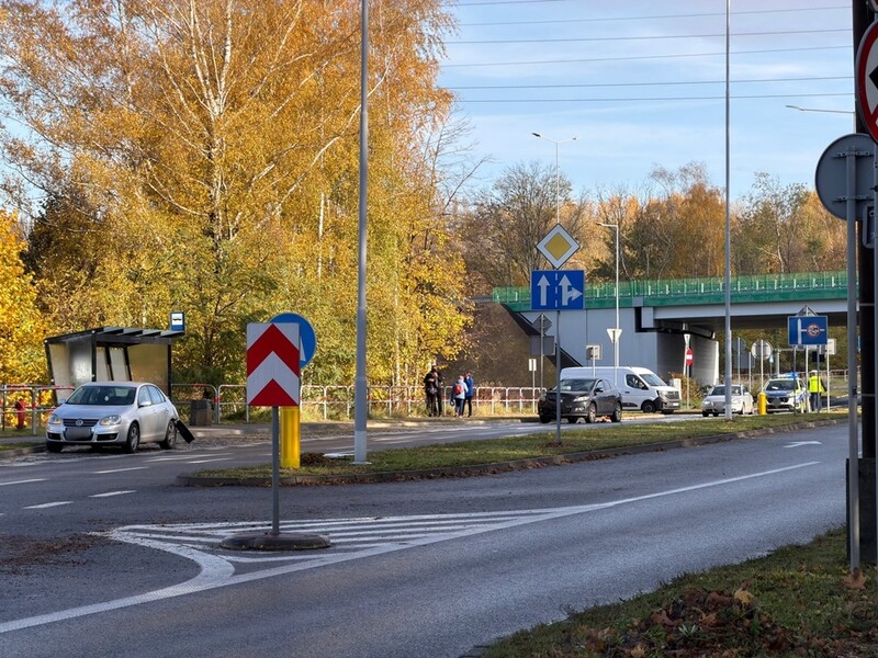 Kolizja na ulicy Kokota w Bielszowicach – Utrudnienia w ruchu